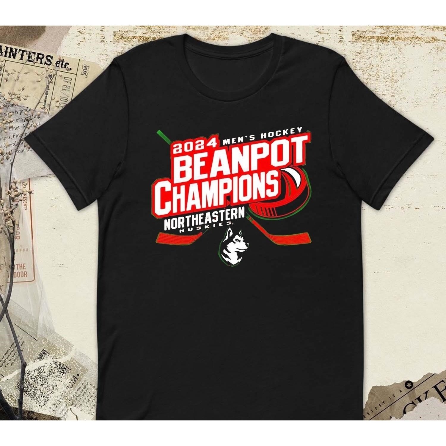 Ncaa Northeastern Huskies 2024 Beanpot Mens Hockey Tournament Champions Shirt
